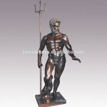 metal antique Greece figure bronze Poseidon statue for indoor or outdoor decoration